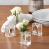 RAY YI custom Wholesale Clear rectangular napkin circle high quality perspex Acrylic napkin rings Display With Vase