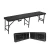 Import Rectangular 6-Foot Middle-sized HDPE Outdoor Plastic Fold-in-half Garden Bench with Wood Grain Design from China