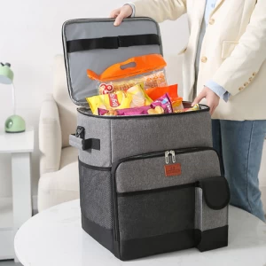 Recycled Waterproof Portable Foldable Reasonable Price Roll Top Rolling Freeze Cooler Bag with Trolley