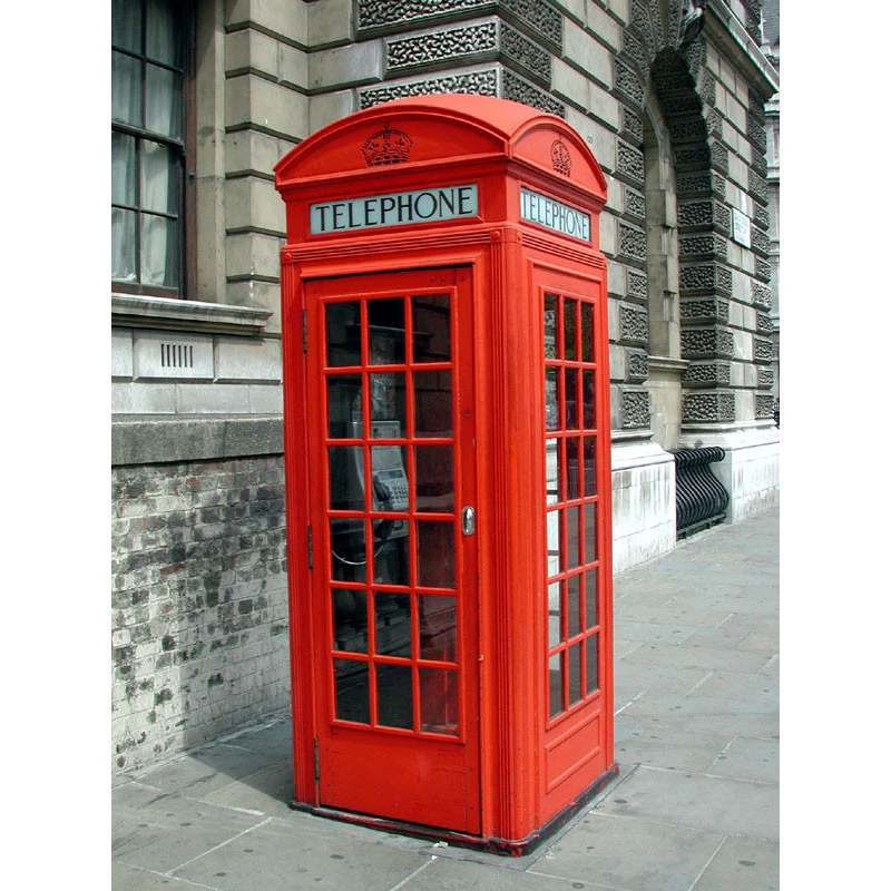 Red antique london public telephone booth decoration for sale made by chinese manufacture