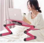 Red black student dormitory office bed folding laptop cooling computer desk