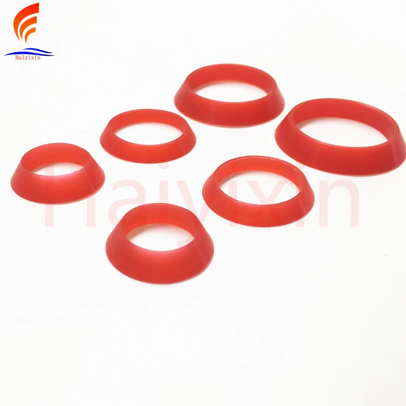 Red custom silicone rings gaskets sealing parts for machine seals
