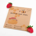 Reusable Food Wraps Beeswax New Bag Bee Cotton Customize Storage Fabric Packing Packaging Pattern Color