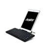 RFY Dual Channel Multi-Device Universal Wireless Bt Rechargeable Keyboard with Sturdy Stand for Tablet Smartphone PC Windows