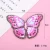 Import Rhinestone 3D butterfly non-woven DIY accessories Colorful butterfly cloth garment accessories from China