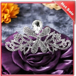 rhinestone crown for wedding bridal hair jewelry