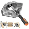 Right Angle Clamp Single Handle 90 Corner Clamp Aluminum Alloy Right Angle Clip Clamp Tool Woodworking Photo Frame Vise Holder