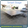 RK grey carpet portable stage/mobile stage for sale/used choral risers for sale