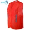 Roadway yellow fabric hi vis vest reflective net mesh safety vest