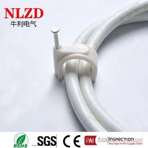 Round Cable Clamps with steel nail, sizes from 4mm to 40mm, wholesale directly from China manufacturers