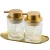 Import Round Lotion Soap Dispenser Gold Pump Glasses Bottles Shower Shampoo Glasses Bottles Bathroom Accessories from China