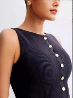 Round Neck Color Clashing Striped Knitted Cardigan Women Spring Autumn French Loose Short Sweater Jacket