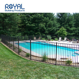 Royal flat top aluminum fence panel garden swimming pool fencing