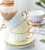 Import Royal floral shape western custom color high quality coffee tea bone china cup saucer from Pakistan