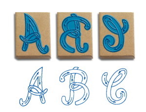 Rubber wooden Stamps for kid of Alphabet, animals, fruits, numbers, math