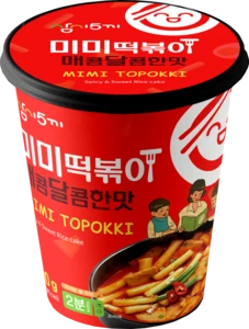 Samsiokki Mimi Cup Tteokbokki Spicy and Sweet Rice Cake Stir-fried Rice Cake Korean Original Food