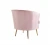 Import (SANDY) Modern Candy Pink Leisure Arm Chairs Single Couch Seat Home Garden Living Room Furniture Sofa with Gold Metal Legs from China