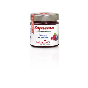Saracino Supreme Concentrated Food Flavouring Mixed Berries Flavor 200 gr Made In Italy For Flavoring Desserts With Real Fruit