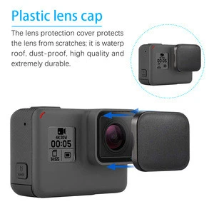 Screen Protector for GoPro Hero 5 Ultra Clear Screen Protector + Tempered Glass Lens Protector + Lens Cap Cover