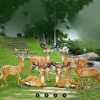 SE7ART Custom Resin Glass Fiber Life Size Sika Deer Garden Outdoor Decoration Sculpture Statues