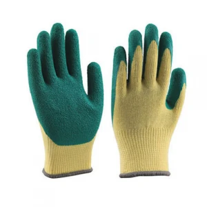 Seamless Latex Coated Gloves Latex Dip Safety Latex Crinkled Coated Work Gardening Gloves General Safety Gloves