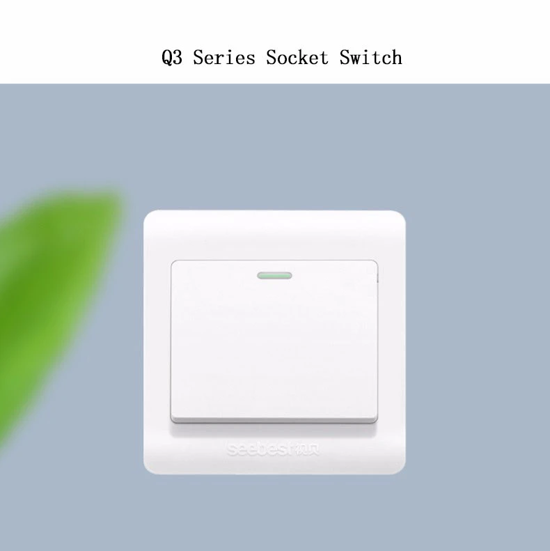 SEEBEST New Design 3 Gang Electric Wall Switches and Sockets Power Wall Socket Provide Multiple Models of Wall Socket