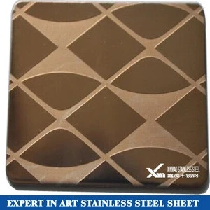 selling 304 color etching stainless steel sheets for elevator door and cabin panel