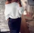 Import Sexy off-the-shoulder solid color long-sleeved women&#039;s sweater top 7 colors from Hong Kong