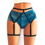 Sexy Punk Harness Waist Suspender Lingeries Body Chain Clip Bondage Stud Garters Belt For Women