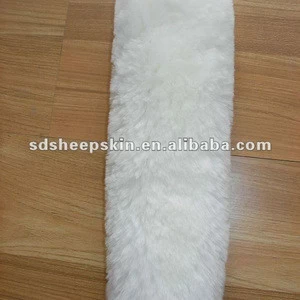 Sheepskin Car Seat Belt Covers White Color 25*14cm