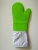 Silicone oven mitt with cotton quilted