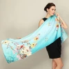 Silk scarf silk shawl with Chinese buttons traditional Chinese Style