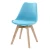 Import Simple Leisure Wood Legs Modern PP Plastic Chair Dining Chairs from China