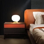 Simple Modern Solid Wood Bedside Table Small Side Cabinet Extremely Simple Bedroom Storage Bedside Cabinet Household Luxury