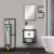 Import Single Bathroom Cabinet Bathroom Mirror Cabinets Hotel Bathroom Vanity Basin Sink from India