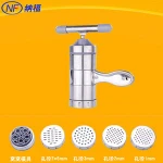 Small Hand Press Stainless Steel Pasta Noodle Maker with 5 Models