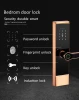 Smart Wifi Locks Tuya Digital Fingerprint Price Electronic Remote Code Wooden Sliding Wood Control Hotel Home Smart Door Lock