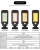 Import Solar Lights Outdoor, Solar Power 100/210 COB LED Street Light Outdoor Gradent Path Wall Lamp from China