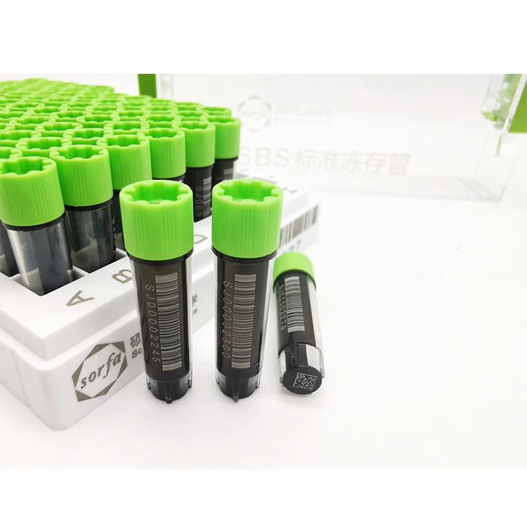 Sorfa lab vials cryogenic vials barcoded cryo tubes cryogenic vials with caps cryo tube lab equipment