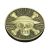 Import souvenir custom 3D old color antique brass coin from China