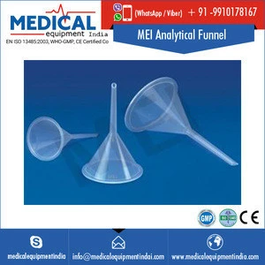 Specifically Designed MEI Plastic Analytical Funnel for Analytical Chemistry