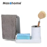 Sponge Kitchen Plastic Draining Rack Dish Self Draining Sink Storage Rack Kitchen Organizer Stands Utensils Towel Rack
