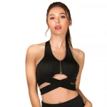 sports bra front zip wear tops women yoga bra fitness plus size high impact gym  clothing