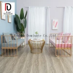 Stainless steel  art sofa booth office reception fashion industrial wind tea table combination living room set