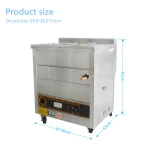 Stainless Steel Commercial Gas Deep Fryer Propane Fryer Chips Fryer Fried Chicken Machine