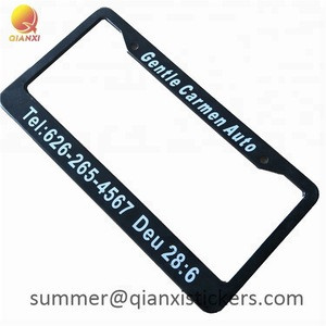Stainless steel decorative custom motorcycle car license plate frames