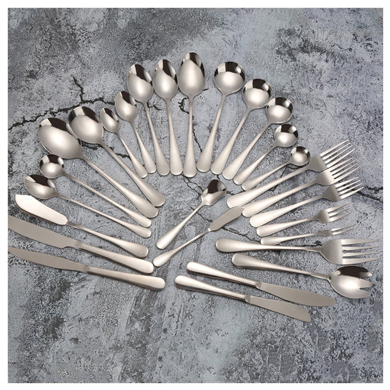 Stainless steel knife, fork, spoon, cutlery, steak knife, fruit fork