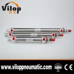 stainless steel mini air cylinder /high quality pneumatic cylinder round line
