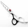 Stainless Steel swivel thumb Black and Gold Hair cutting hair Thinning Scissors Shears Barber Salon Hairdressing