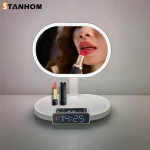 STANHOM beauty tabletop small smart blue tooth led makeup mirror